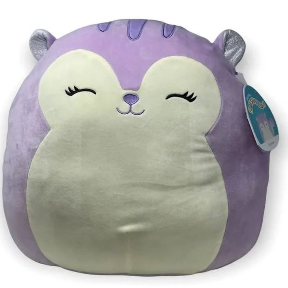 NWT Squishmallow 16" Sydnee - Purple Squirrel